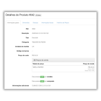 Imagem da tela Produtos